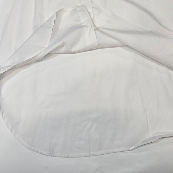 GRLFRND Alessandra Oversized Shirt with Jeweled Collar in White XS - Picture 5 of 12